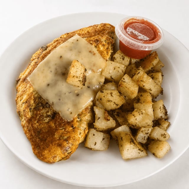Spicy Chorizo Omelet.