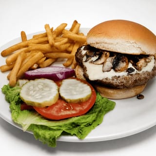 Mushroom Swiss Burger