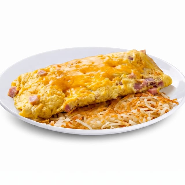 Bacon, Ham or Sausage Omelet.