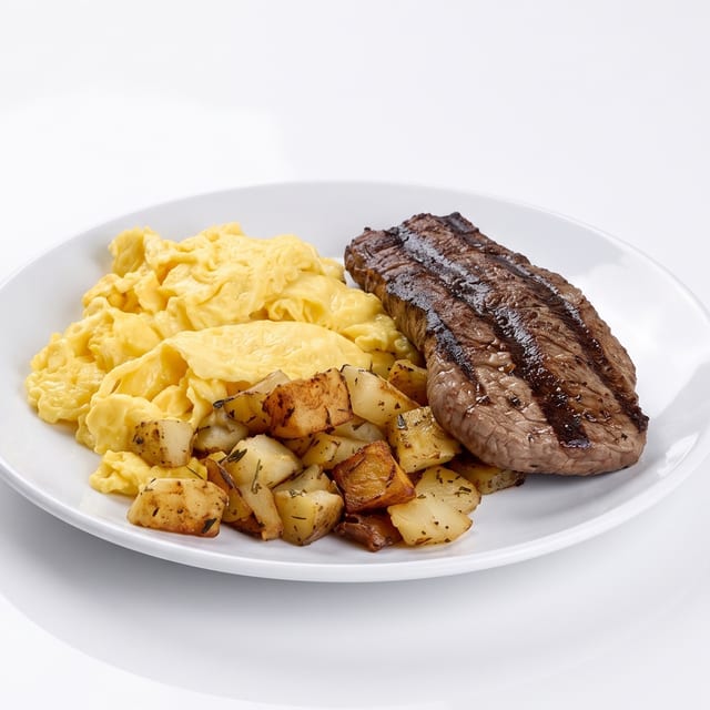 Sirloin Steak & Eggs.